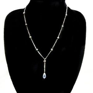 Genuine Baroque Tahitian Pearl Station Necklace